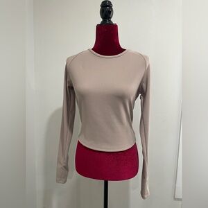 Chic Taupe Long Sleeve Top